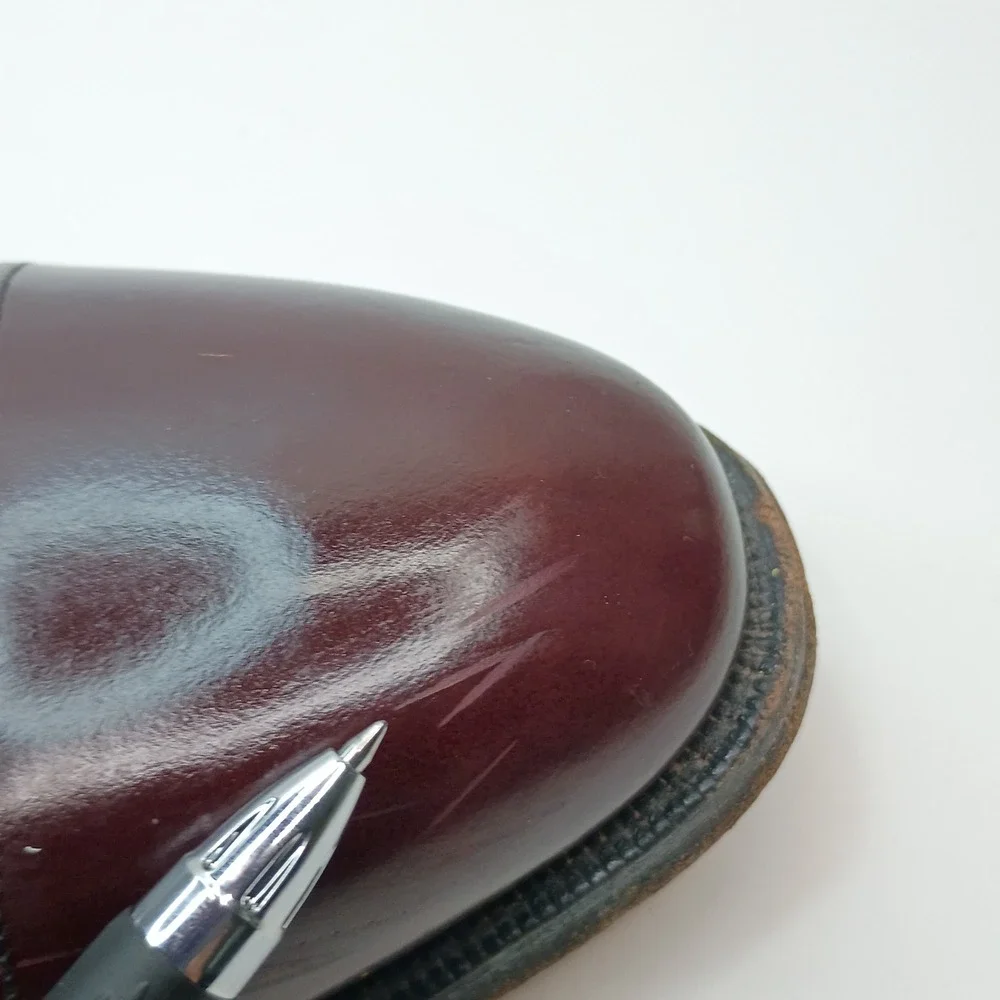Johnston & Murphy Heritage Mens 10.5‎ D Burgundy Leather Cap Toe Oxford 15-1165